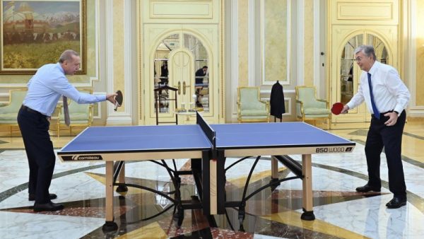 Токаев и Эрдоган снова сыграли в настольный теннис