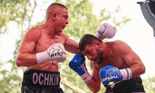 Жесткий бой устроили боксеры из Казахстана и России