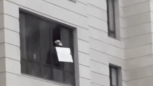 Мужчина выбрасывал стройматериалы из окна 7 этажа в Астане