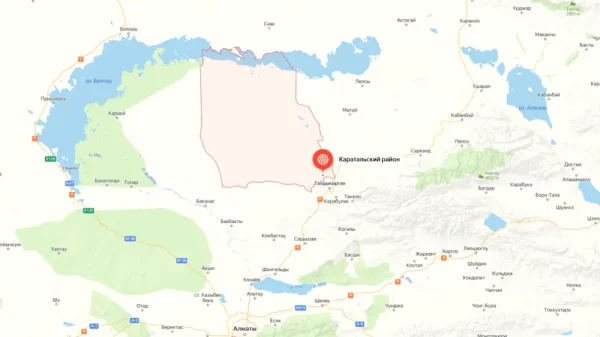 Землетрясение произошло под Талдыкорганом
