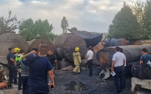 АЗС взлетела на воздух в Самарканде, есть погибшие